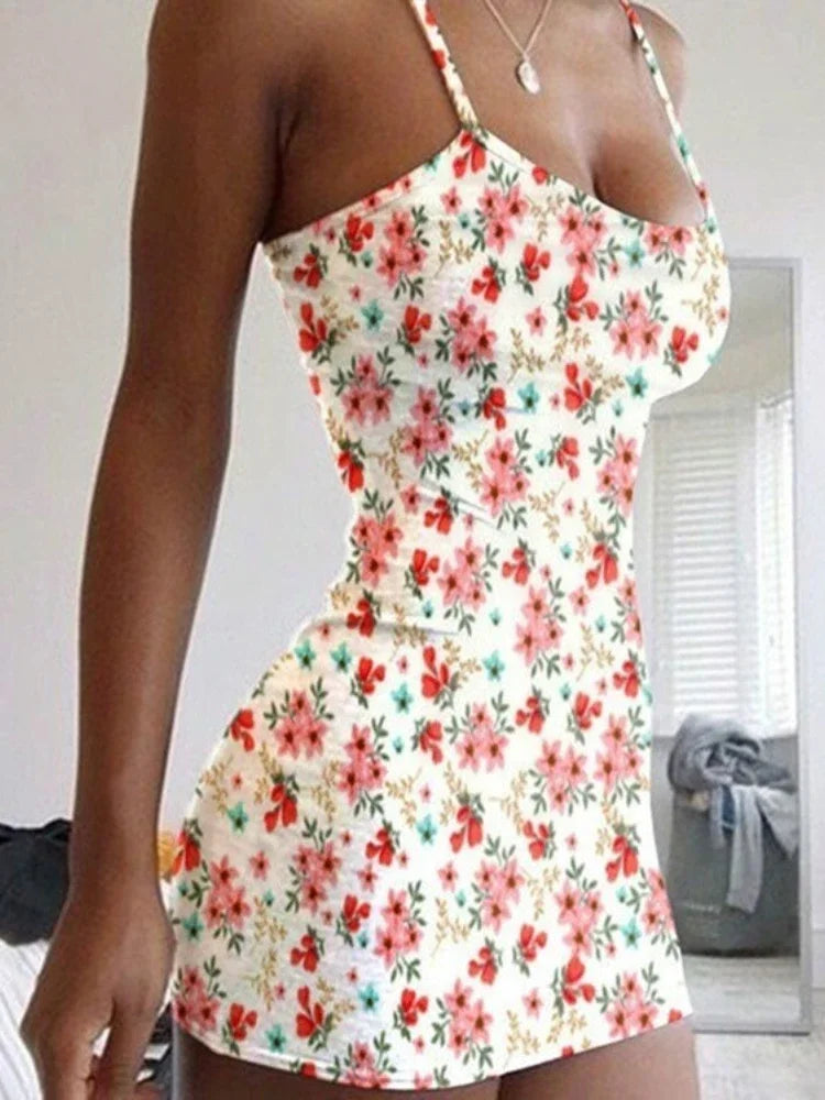 Tiny Floral Bodycon Dress