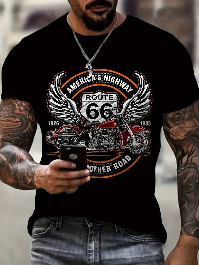 Retro Motorcycle Graphic Vest