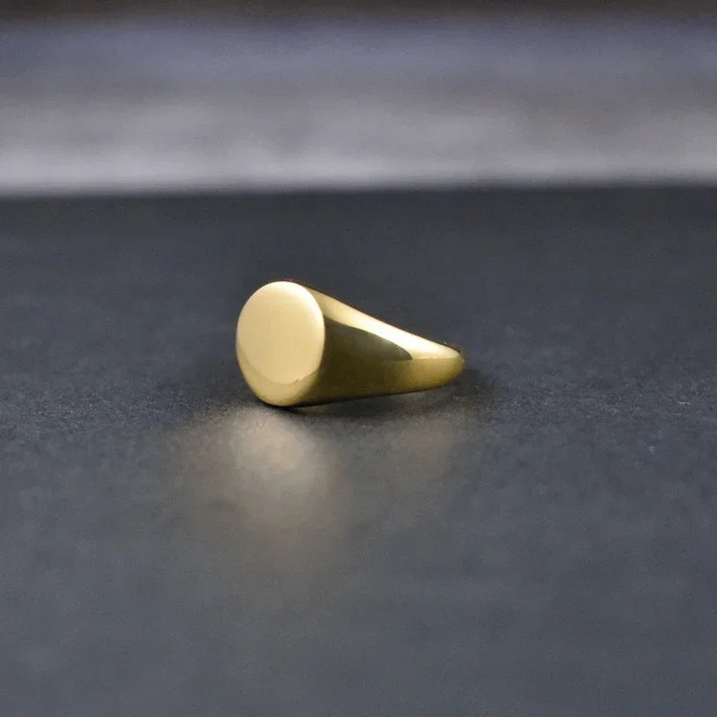 SANGSY Gold-Plated Signet Ring