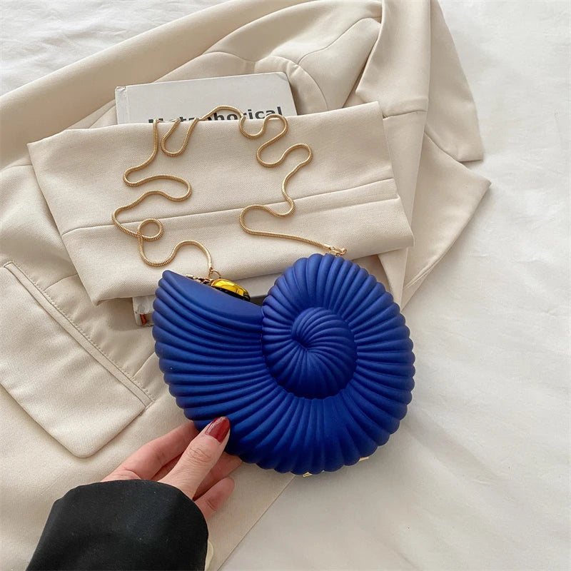 Gold Conch Crossbody Bag
