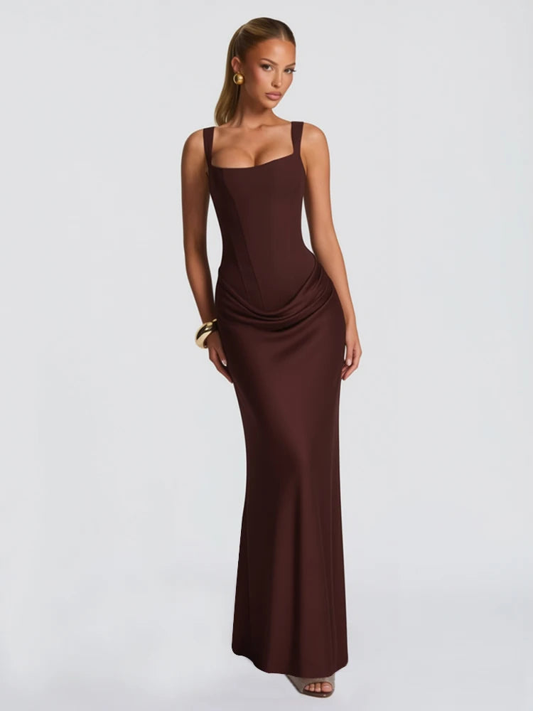 Lace-Up Mermaid Dress
