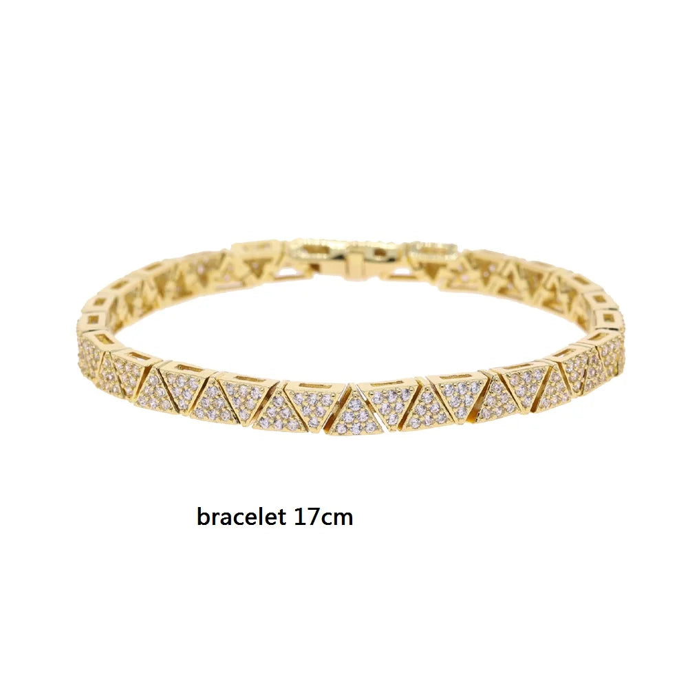 Tennis Zirconia Chain Bracelet