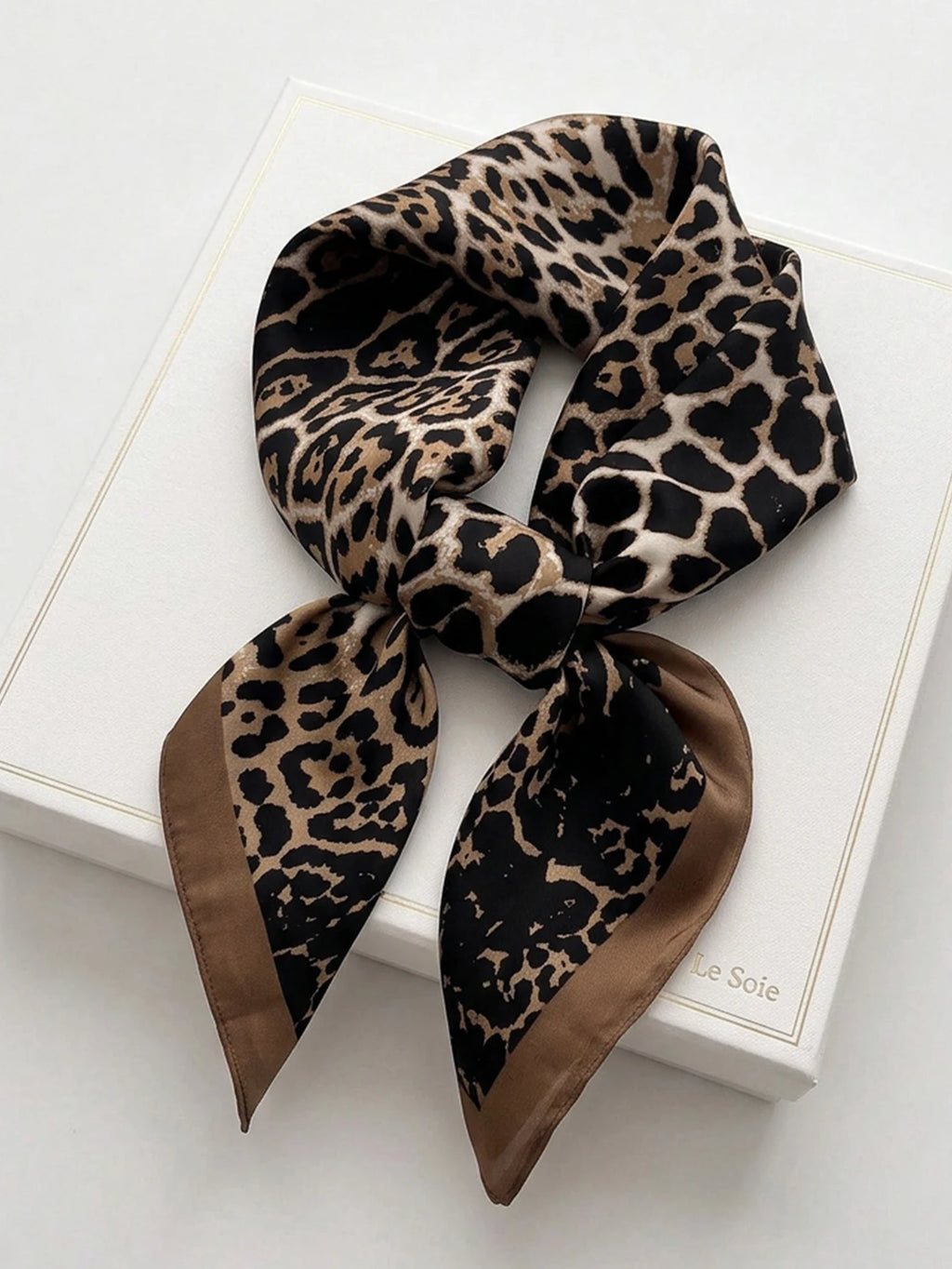 Pink Floral Silk Square Scarf