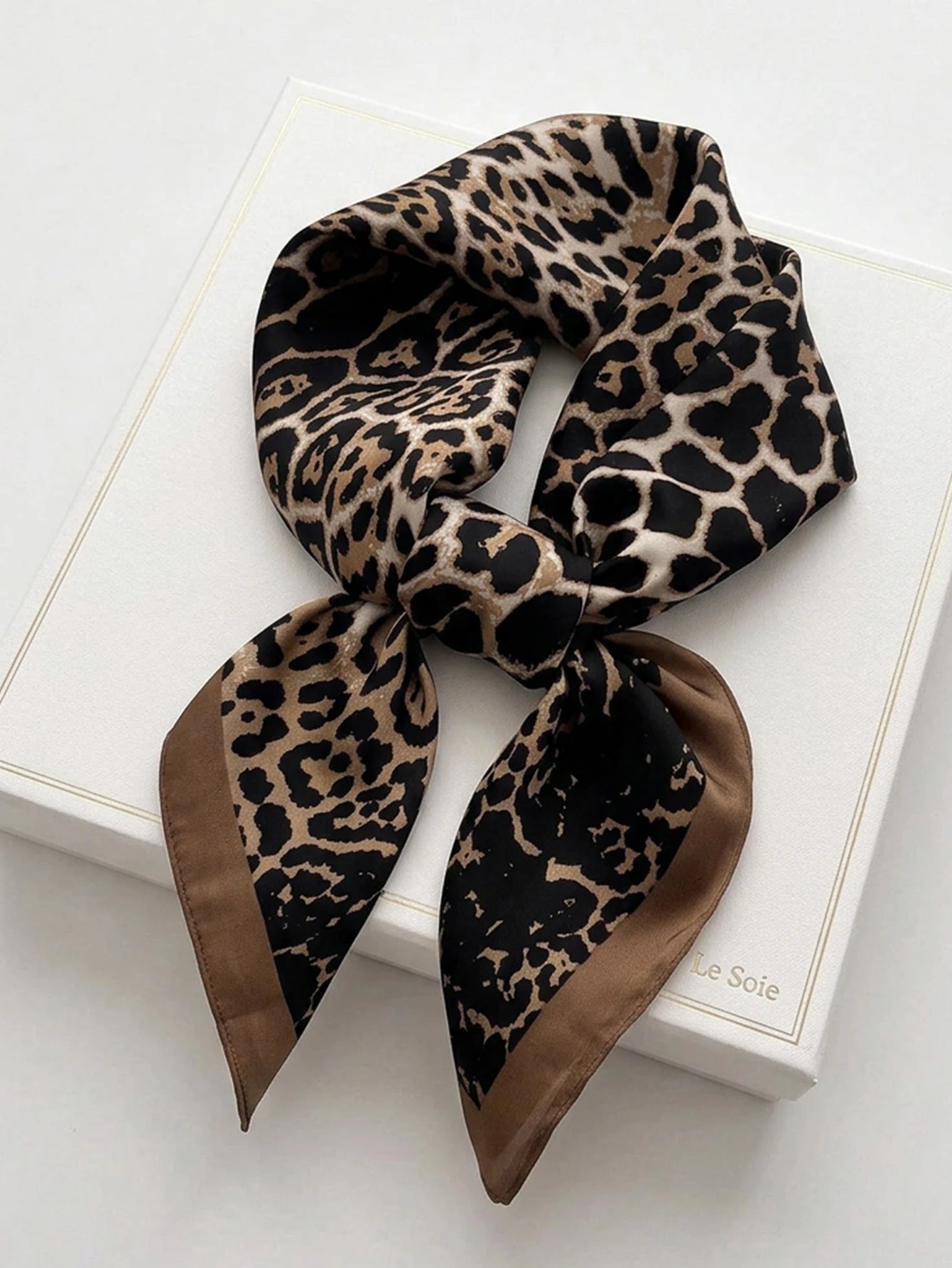Pink Floral Silk Square Scarf