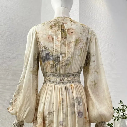 Elegant Lace Patchwork Midi Dress