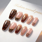 Gothic False Nails Dark Red