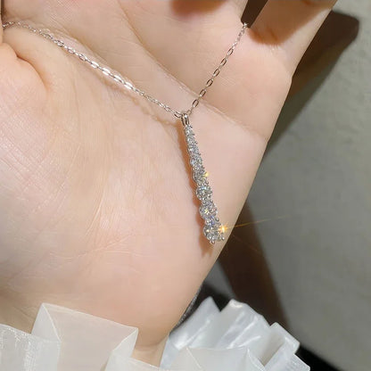 Elegant Moissanite Heart Necklace