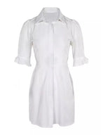 White Shirt Mini Dress