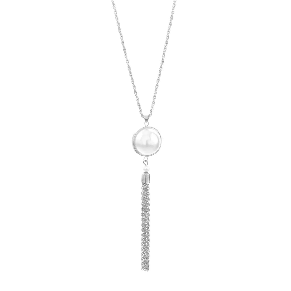 Vintage Pearl Tassel Necklace