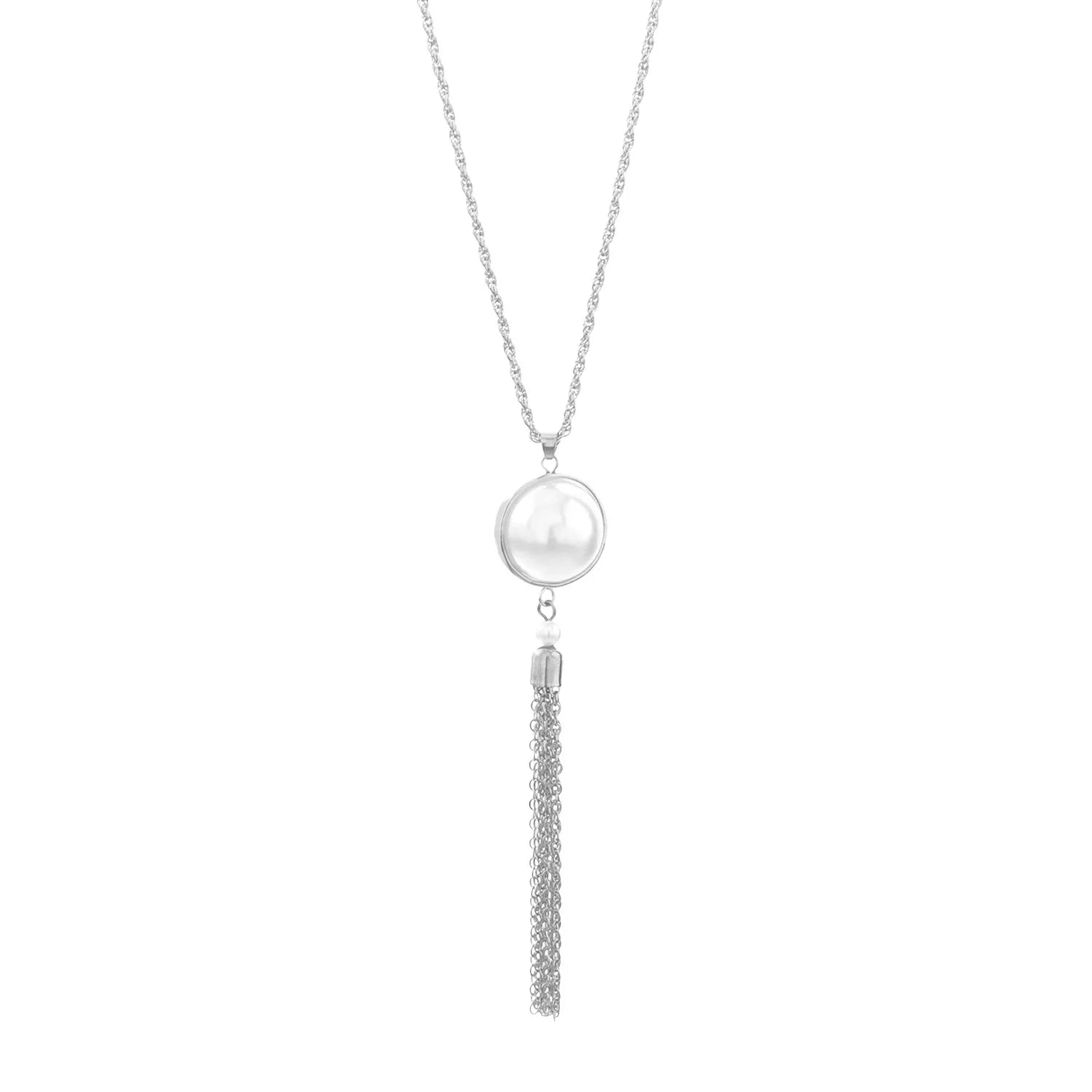 Vintage Pearl Tassel Necklace