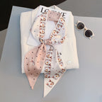 Horse Pattern Long Silk Scarf