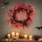 Bat Branch Halloween Wreath