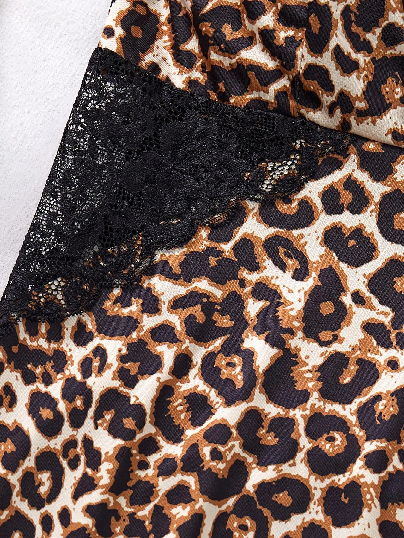 Leopard-Print Camisole Nightgown