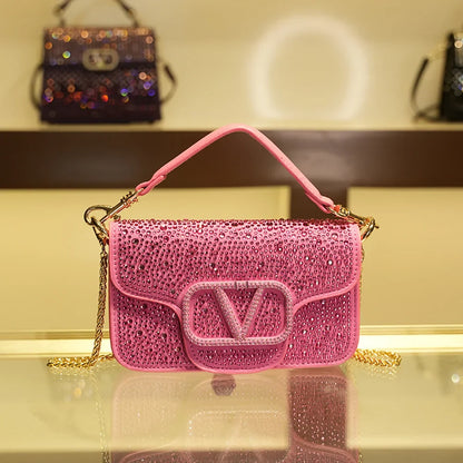 Fashion Diamond Inlay Bag