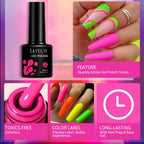 LILYCUTE Matte Fluorescence Color Gel