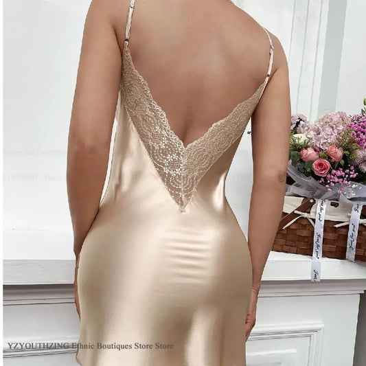 Backless Lace Nightdress