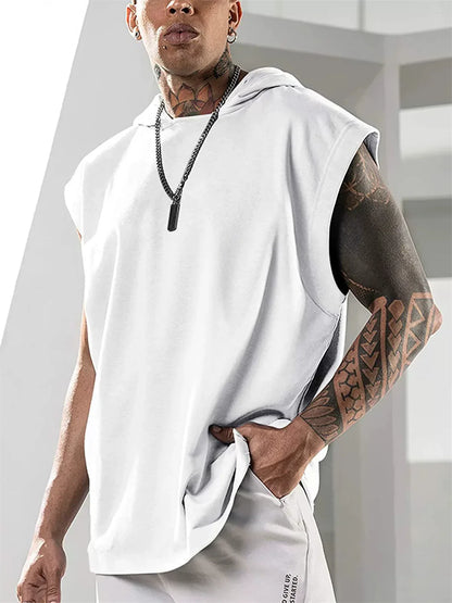 Men Lightweight Hooded Tank