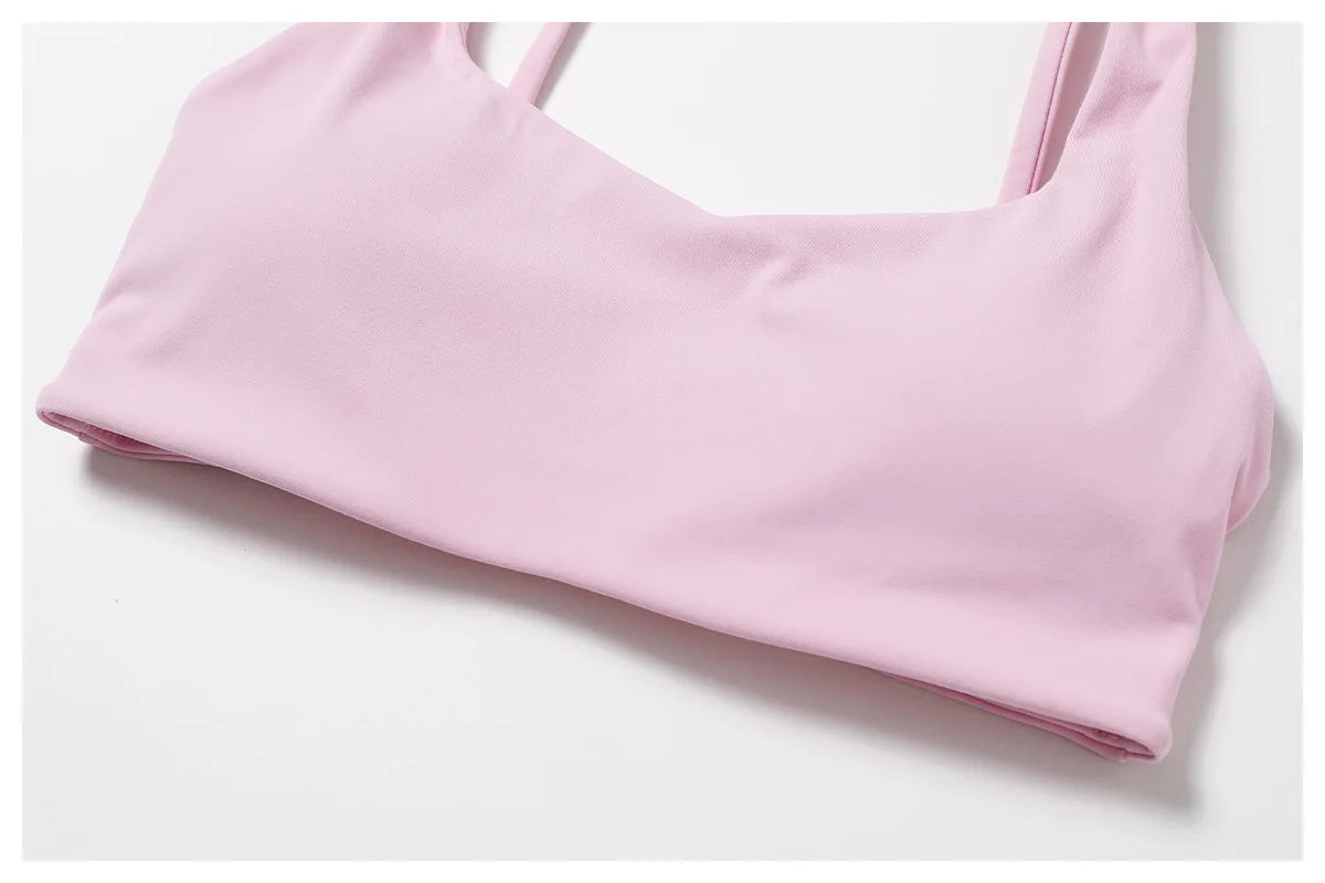 Nylon Solid Long Sleeve Two-Piece Yoga Set