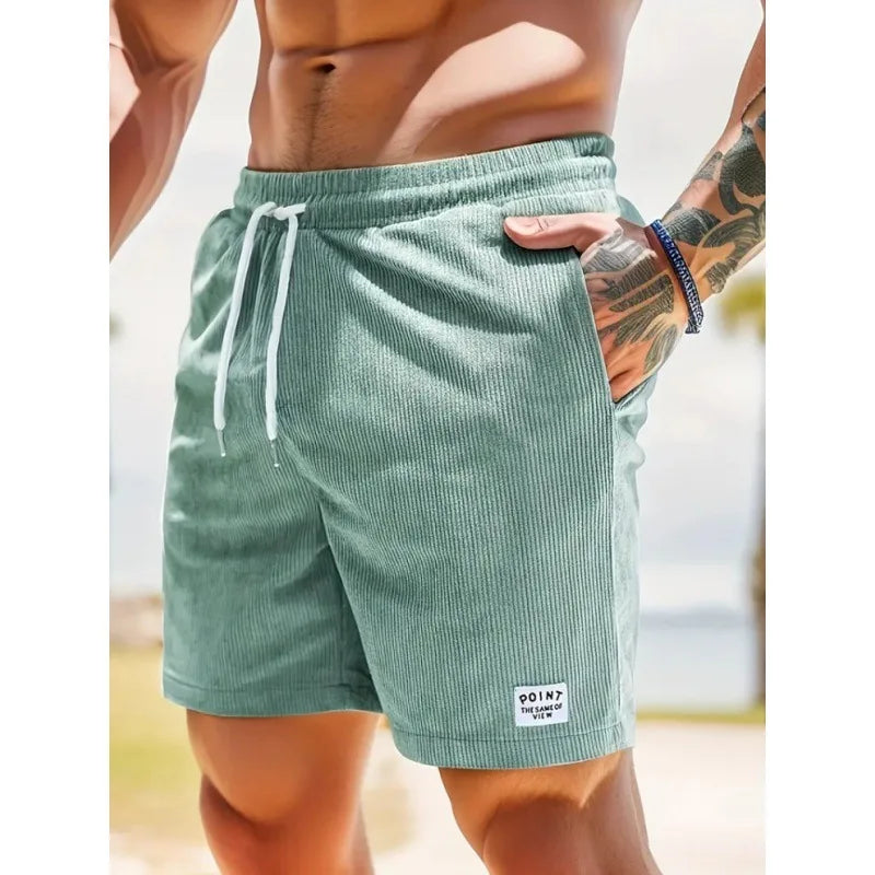 Corduroy Sweatpants Beach Shorts