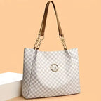 Vintage Geometric "M" Tote Bag