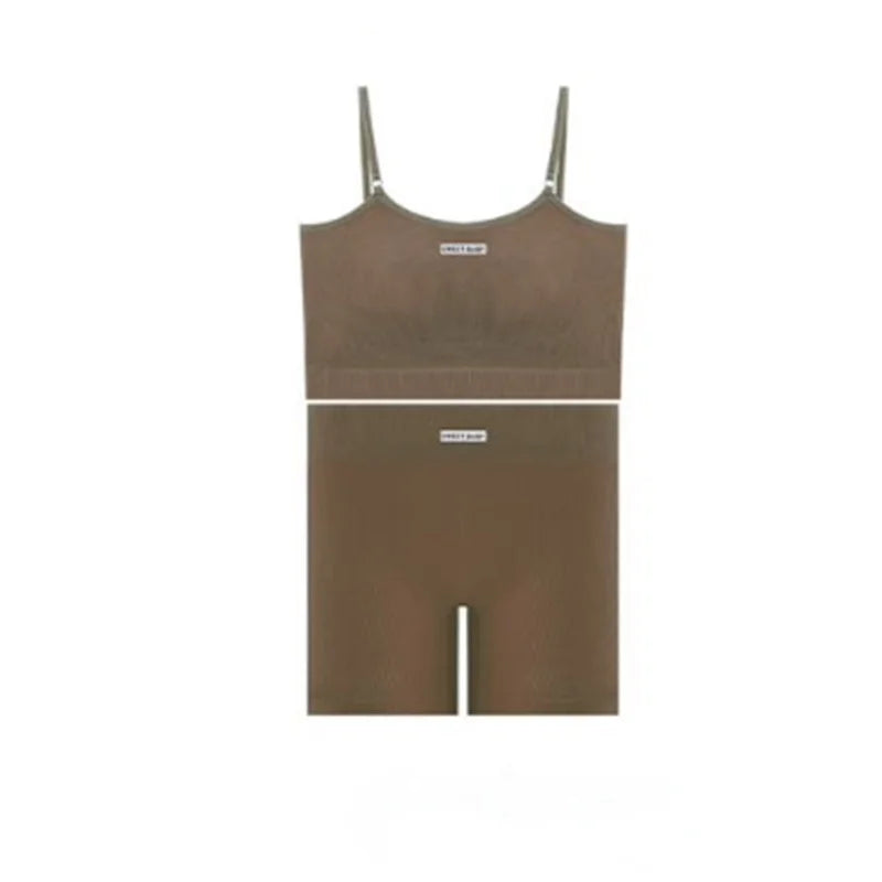 Seamless Strap Vest Set