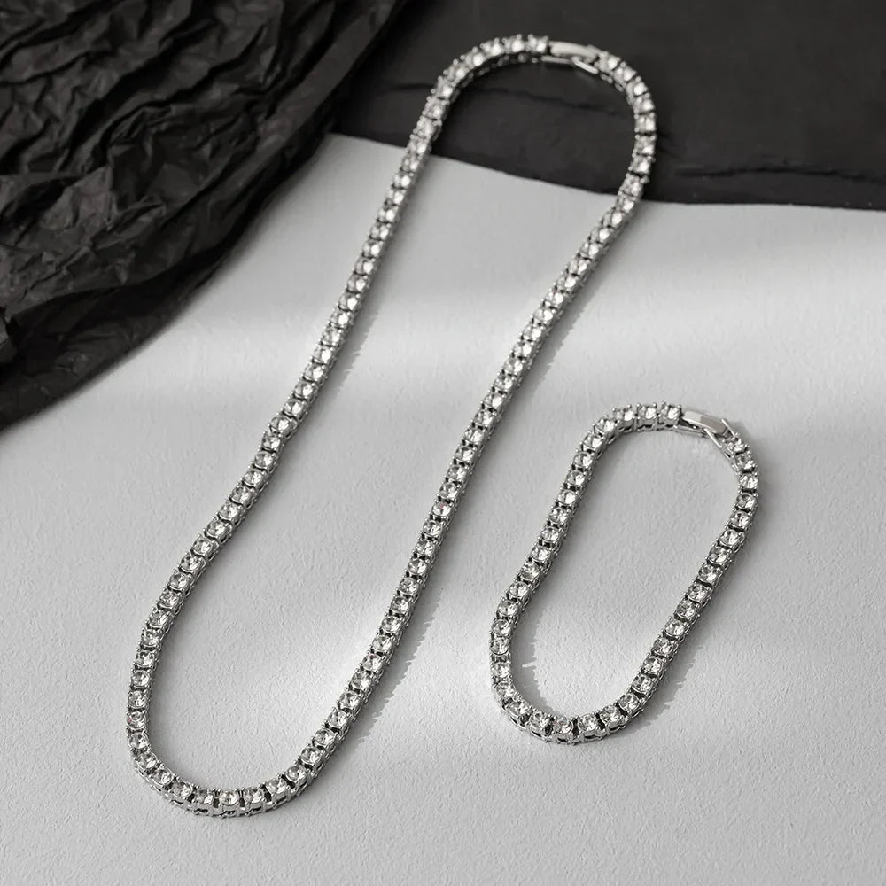 Iced out tennis chain