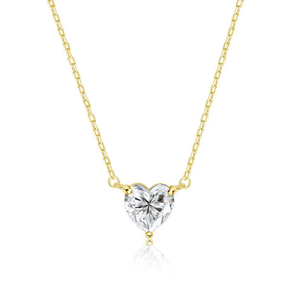 Heart Cut Moissanite Necklace