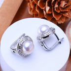 Personalized Pearl Stud Earrings