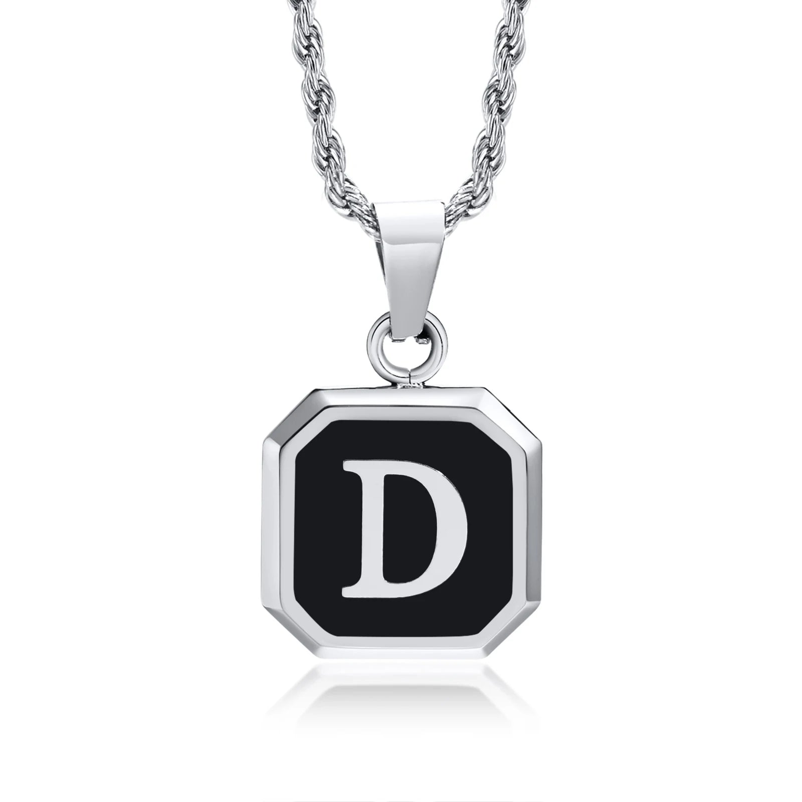 Initials Letter Pendant Necklace