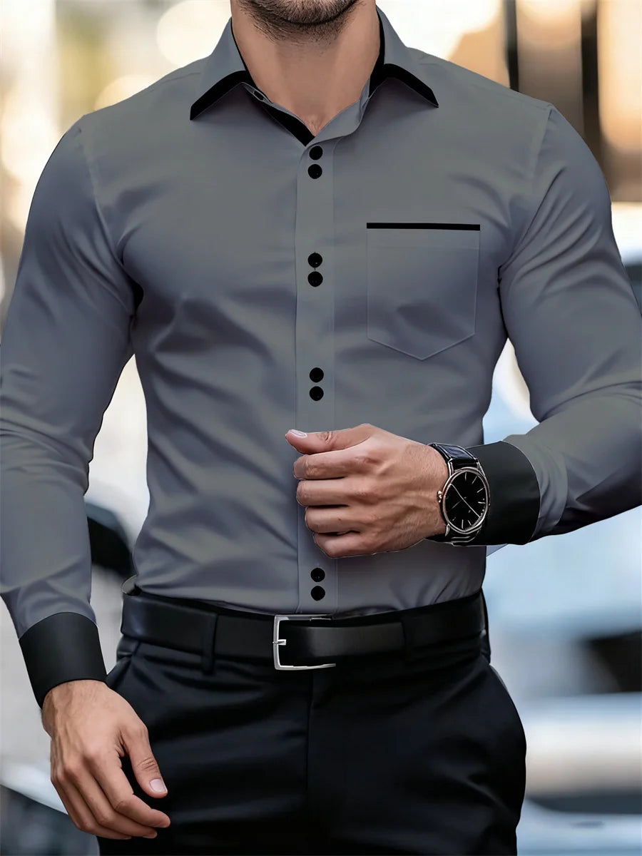 Printed Casual Collar Long Sleeve Shirt