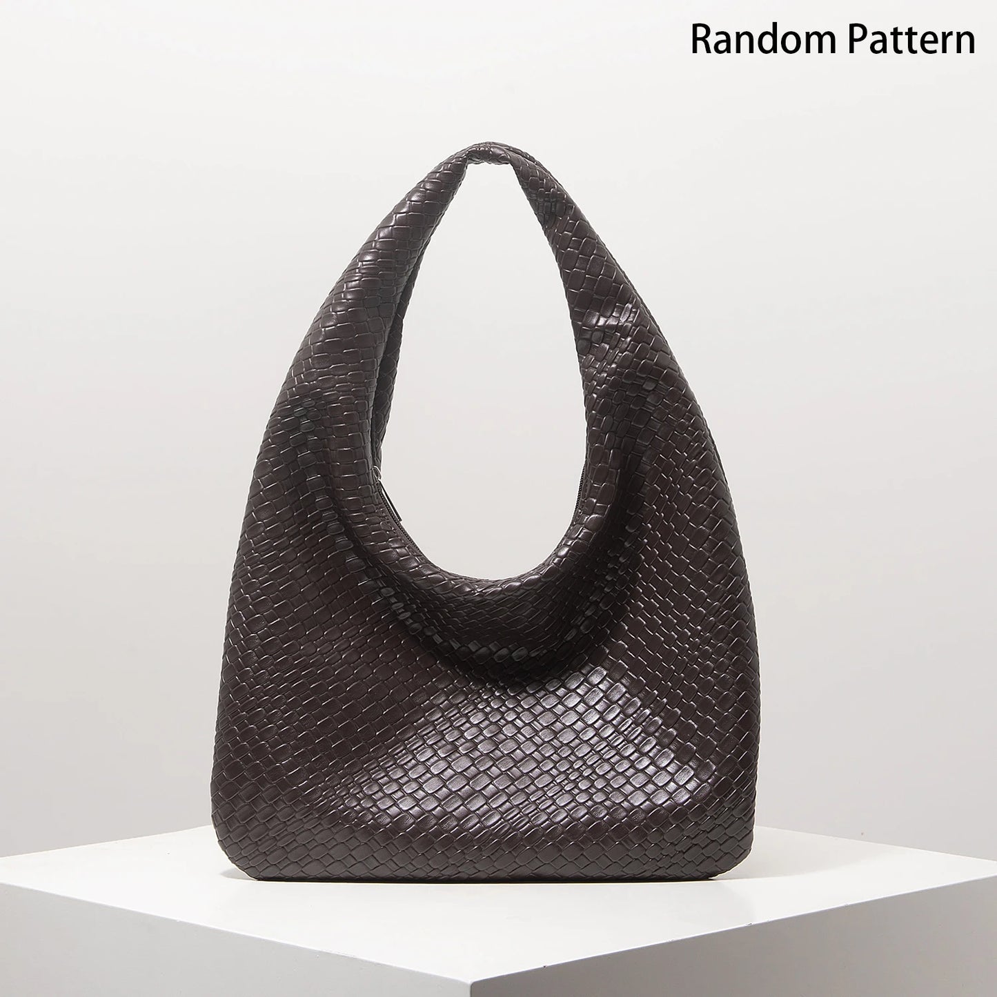 PU Half Moon Shoulder Bag