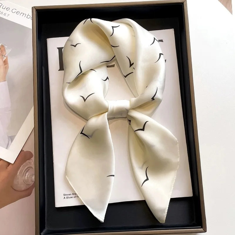 High-End Small Silk Scarf
