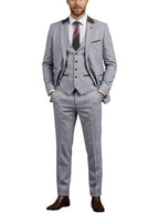 Linen Three-Piece Notch-Lapel Suit