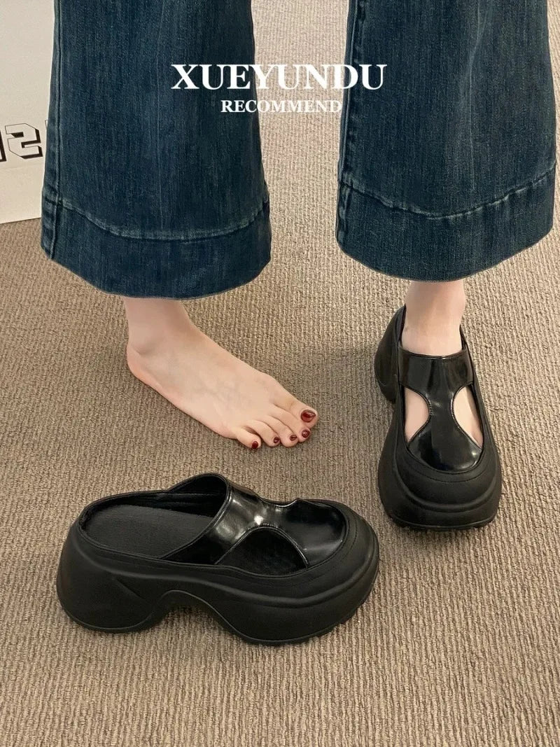 Roman Button Slippers