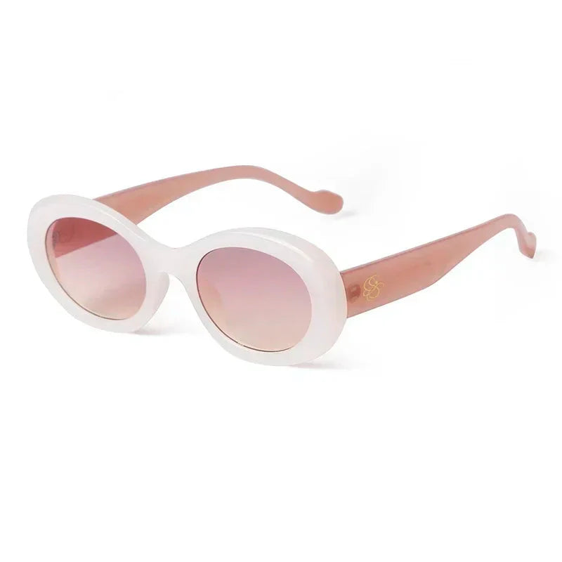 ZXIAC Oval Frame Vintage Sunglasses