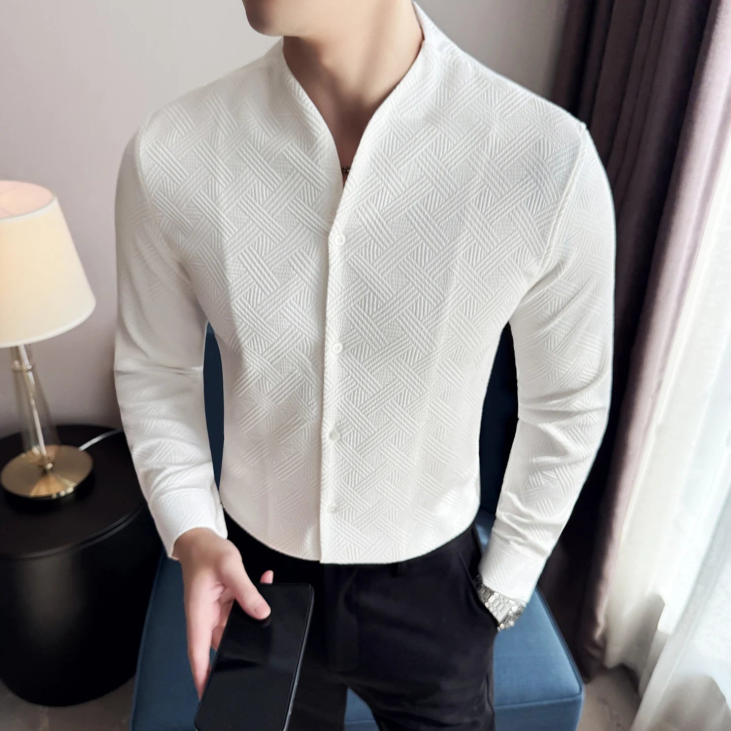 Slim Fit Printed Casual Shirt