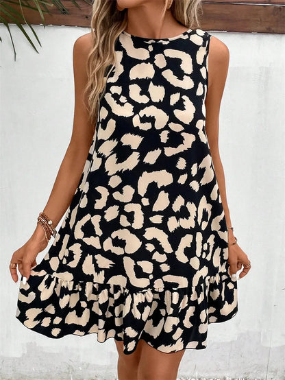 Summer Leopard Mini Dress