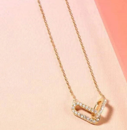 Smooth Interlocking Chain Necklace