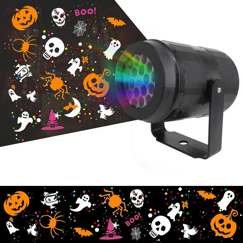 Rotating Halloween Pattern Projector