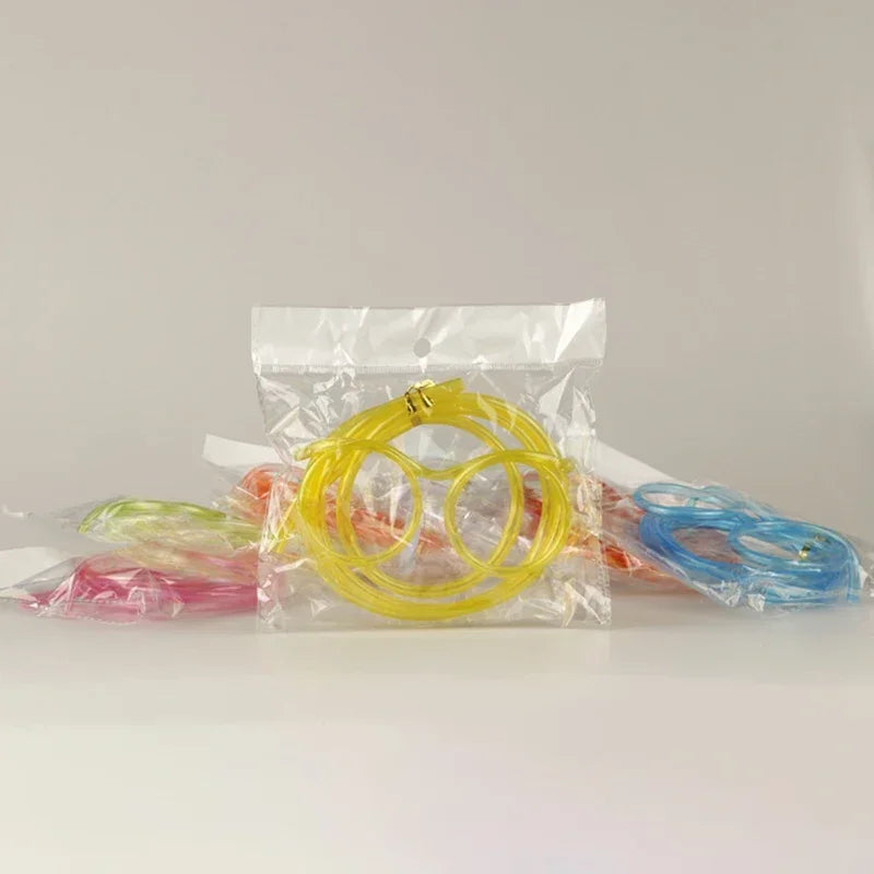 Funny Flexible Straw Glasses