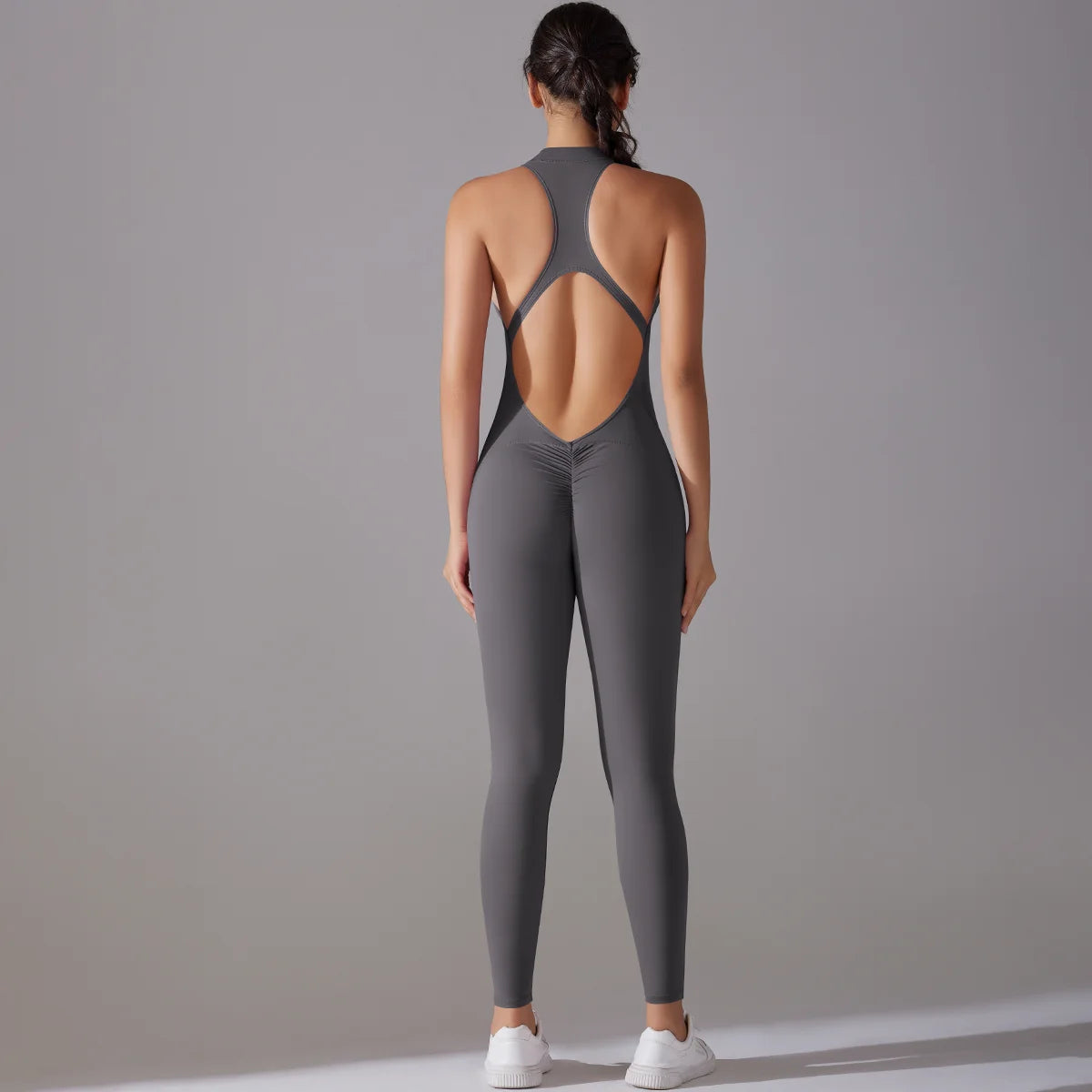 Nylon Solid Sleeveless True-To-Size Fit Shaping Bodysuit
