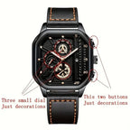 Yolako Square Leather Quartz Watch