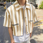 Striped Casual Short Shirt