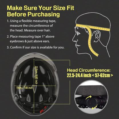 Lightweight Cycling Helmet with Goggles and Visor