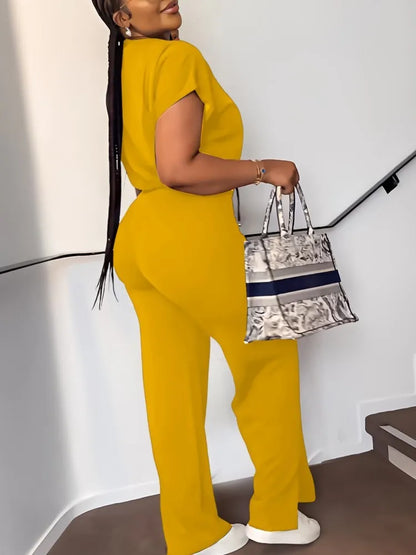 Summer Round Neck Top Set