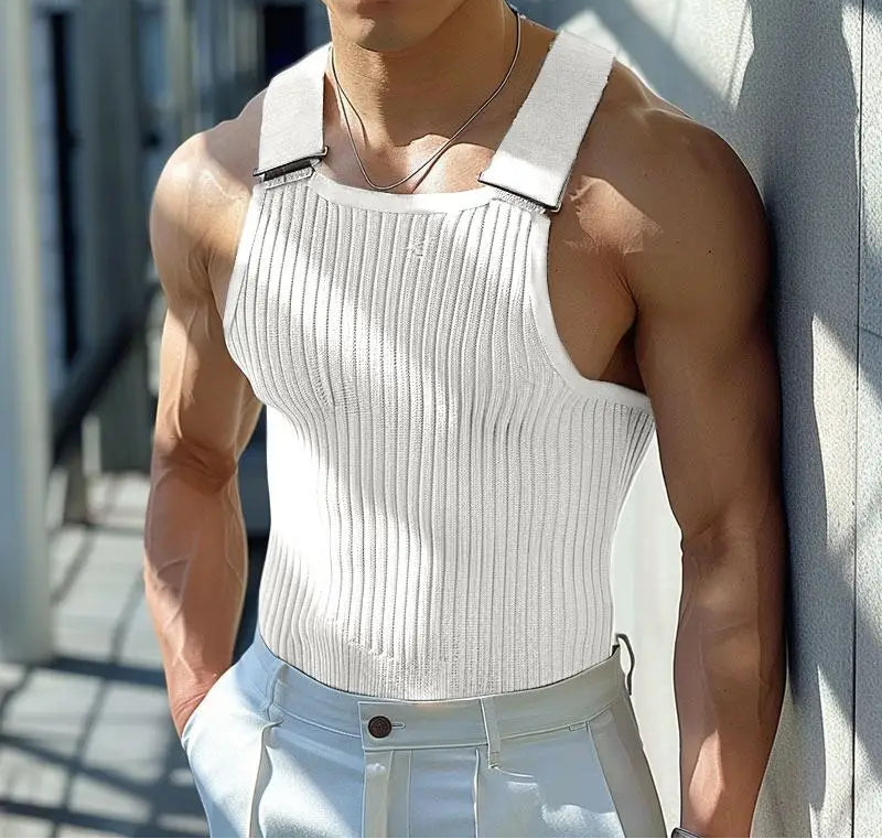 INCERUN Knitted Sleeveless Tank Top