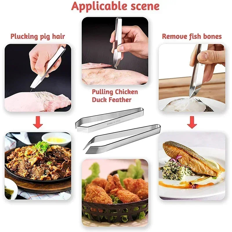 Stainless Steel Fish Bone Tweezer