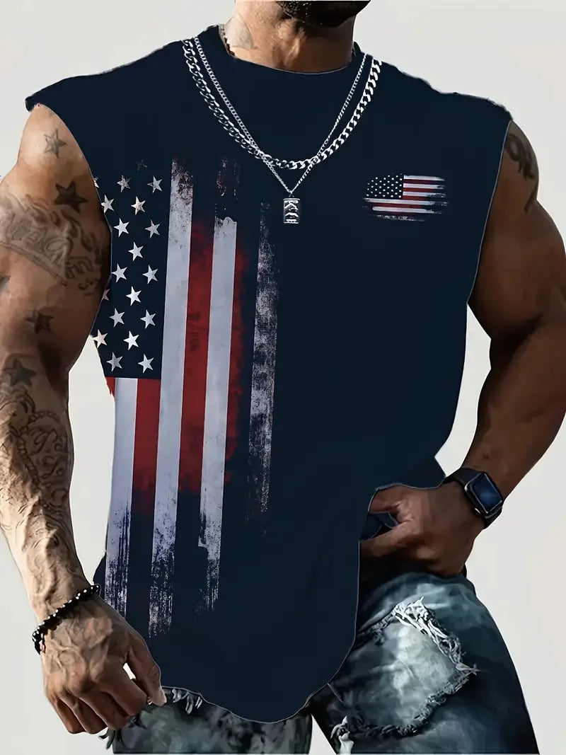 Retro Motorcycle Graphic Vest
