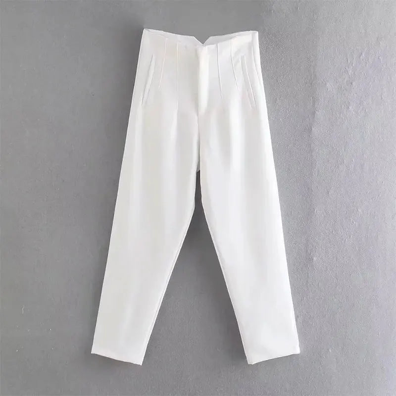 High Waist Slim Pencil Pants