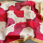 Horse Print Satin Square Scarf